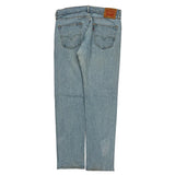 505 Levis Jeans - 34W 31L Light Wash Cotton