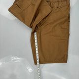 Faded Glory Carpenter Shorts - 36W 10L Brown Cotton