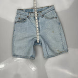 Levis Denim Shorts - 28W UK 10 Light Wash Cotton