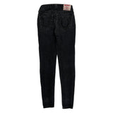 True Religion Skinny Jeans - 24W UK 2 Black Cotton Blend