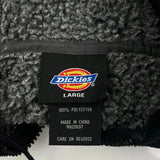 Dickies Full Zip Hoodie Fleece - Large Black Polyester