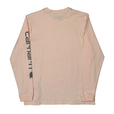 Carhartt Long Sleeve T-Shirt - Medium Pink Cotton