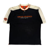 Metro H-D Cedar Rapids Ia Harley Davidson Polo Shirt - Large Orange Cotton