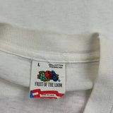 Mba Fruit Of The Loom Single Stitch T-Shirt - Large White Cotton