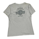 Harley Davidson Graphic T-Shirt - 2XL White Cotton