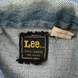Made In USA Lee Graphic Denim Jacket - Medium Blue Denim