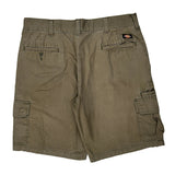 Dickies Cargo Shorts - 36W 9L Brown Cotton