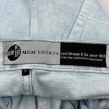 Silver Tab Levis Denim Shorts - 27W UK 10 Light Wash Denim