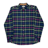 Barbour Checked Flannel Shirt - XL Blue Cotton