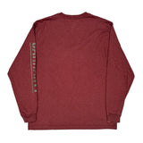 Vintage Carhartt Long Sleeve T-Shirt - Large Burgundy Cotton