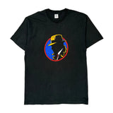 Single Stitch Detective Silhouette Fruit Of The Loom Graphic T-Shirt - XL Black Cotton