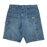 Wrangler Carpenter Shorts - 34W 10L Blue Cotton