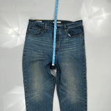 501 Levis Jeans - 32W UK 12 Blue Cotton