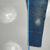 Dickies Double Knee Jeans - 38W 31L Blue Cotton