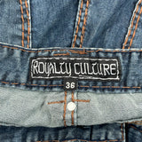 Royalty Culture Hip Hop Jeans - 36W 31L Blue Denim