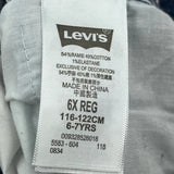 Age 6-7 Levis Denim Shorts - Mediumw 3L Blue Cotton Blend