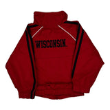 Age 2 Adidas Wisconsin Track Jacket - 2XS Red Polyester