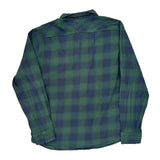 Levis Checked Flannel Shirt - Large Blue Cotton