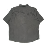 Wrangler Short Sleeve Shirt - 2XL Grey Cotton