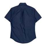 Ralph Lauren Slim Fit Short Sleeve Shirt - Medium Blue Cotton