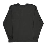 Carhartt Henley Long Sleeve T-Shirt - Large Black Cotton