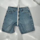 Wrangler Denim Shorts - 30W 8L Blue Cotton