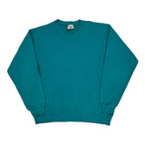 90'S Blank Lee Sweatshirt - XL Green Cotton