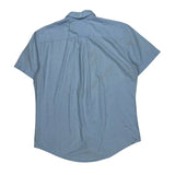 Tommy Hilfiger Short Sleeve Shirt - Large Blue Cotton