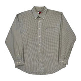 Tommy Hilfiger Checked Shirt - Large Gray Cotton