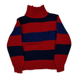Age 3 Polo By Ralph Lauren Striped 1/4 Zip - XS Blue Cotton