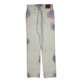 Levis 501 Tie-Dye Jeans - 28W 30L Multicoloured Cotton