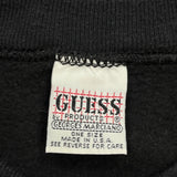 Made In USA Guess Spellout Sweatshirt - XL Black Cotton