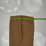 501 Levis Jeans - 36W 30L Brown Cotton