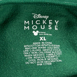 Mickey Mouse Disney Cartoon Sweatshirt - XL Green Cotton Blend