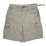 Tommy Hilfiger Cargo Shorts - 34W 10L Beige Cotton