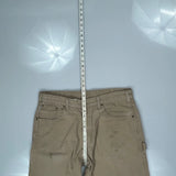 Carhartt Carpenter Trousers - 37W 30L Khaki Cotton