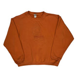 Tweety Six Flags Cartoon Sweatshirt - Large Orange Cotton