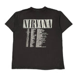 H&M Band T-Shirt - Medium Black Cotton