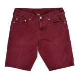 True Religion Denim Shorts - 34W 11L Red Cotton