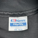 Hanes Single Stitch T-Shirt - 2XL Black Cotton Blend