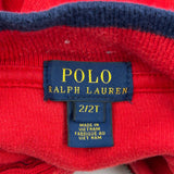 Age 2 Polo By Ralph Lauren 1/4 Zip - 2XS Red Cotton
