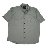 Carhartt Short Sleeve Shirt - XL Grey Cotton