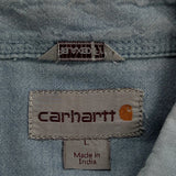 Empire Logo Carhartt Short Sleeve Shirt - Large Blue Cotton