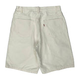 Levis Denim Shorts - 32W 10L White Cotton