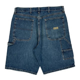 Wrangler Cargo Denim Shorts - 34W 9L Blue Denim
