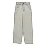 J.Galt Carpenter Trousers - 26W UK 6 White Cotton