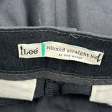 Lee Trousers - 31W UK 12 Black Cotton Blend