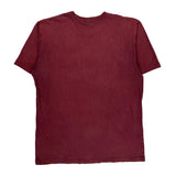 Carhartt T-Shirt - Large Burgundy Cotton