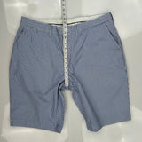 Polo By Ralph Lauren Striped Chino Shorts - 37W 9L Blue Cotton