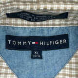 Tommy Hilfiger Checked Short Sleeve Shirt - XL Beige Cotton